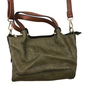 Olive Green Simply Noelle Convertible Faux Leather Crossbody Bag